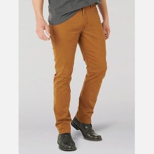 Mens Wrangler Brown Jeans Mens Size 34x32 Straight Fit